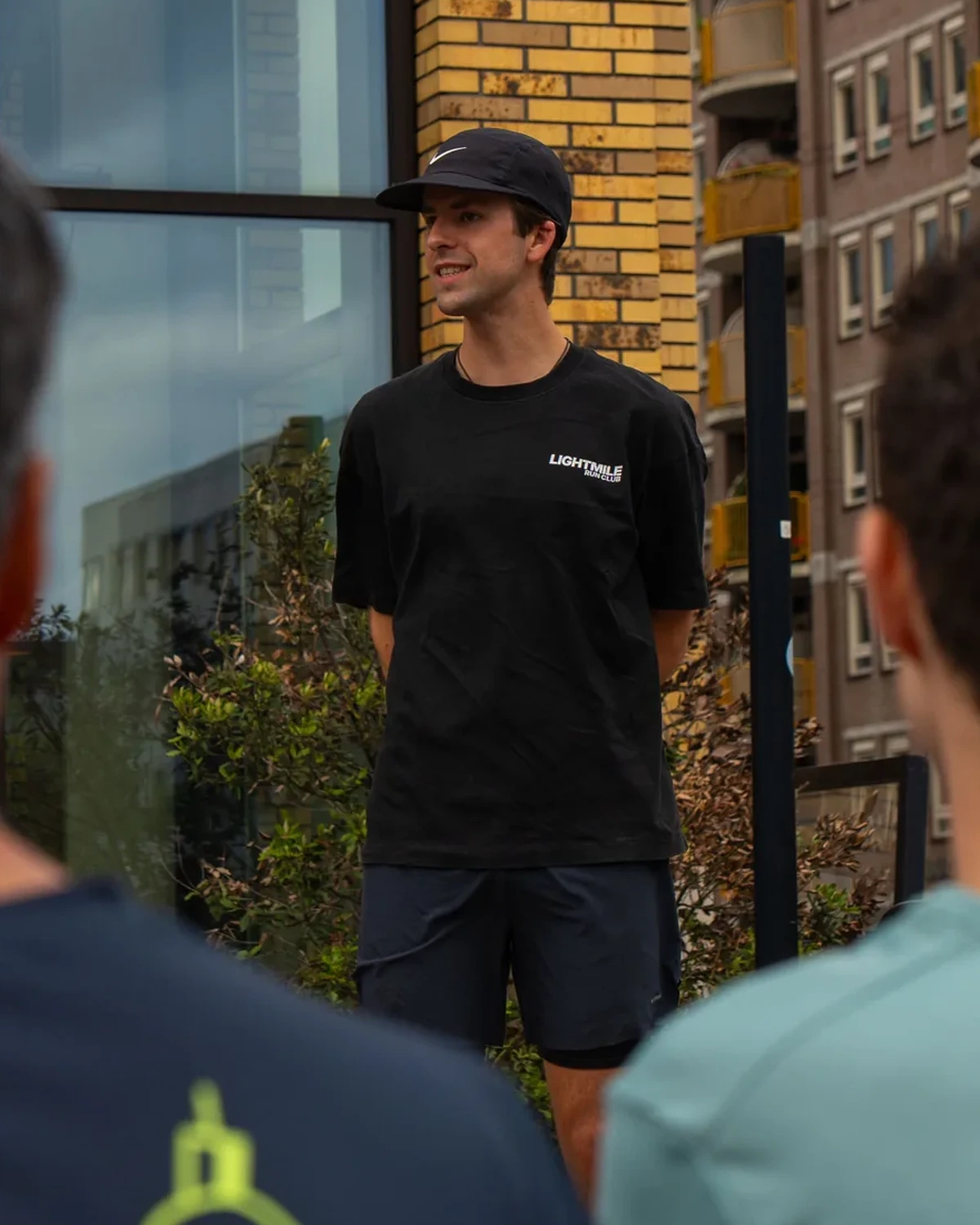 Kos briefing the group before a Lightmile run